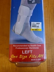 Vintage Mueller Aircast Sport Ankle Brace White Left Or Right One Size Fits All