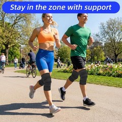 2 PCS Extra Long Elastic Knee Wrap Compression Bandage Brace , Adjustable Com…