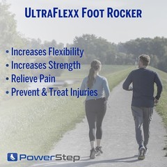 PowerStep UltraFlexx Foot Rocker, Foot and Calf Stretching, Pain Relief for Plan