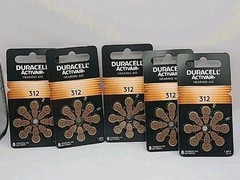 Duracell Hearing Aid Batteries Size 312 – Fresh Exp-2029 (5pk 40 Batteries)