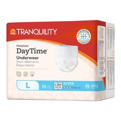 Tranquility Premium Daytime Disposable Large (16 Count), Unisex White