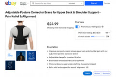 Adjustable Posture Corrector Brace with Upper Back Support for Men and Women