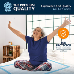 MED PRIDE Disposable Underpads 23“ X 36“ Incontinence Pads, Chux, Bed Covers,