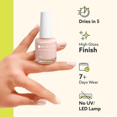 Dazzle Dry Nail Lacquer Step 3 – Faith – A Cool Pastel Lavender Gray