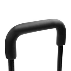 Step Stool with Handle, Adult Ramp with Handrail, Metal Stepping Stool black