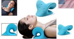 Ergonomic Neck and Shoulder Relaxer – Cervical Traction Device for Pain Relief