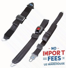 Q’STRAINT Q8-6325-A Lap Shoulder Belt Wheelchair Tie-Down System Restraint Black