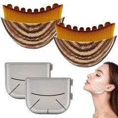 Lymphatic Drainage Face Brush Facial Massager Jawline Chin Contour Tool