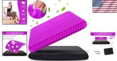 Thick Soft Gel Seat Cushion – Versatile for Wheelchair & Office Chair Comfort