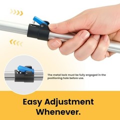 Telescopic Grabber Reacher Tool, 5-Level Adjustable (23“ to 41“) – Blue 2pc