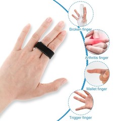 Gjinxi 10 Pack Tape Finger Straps With Padded Hook and Loop Finger Buddy Stra…