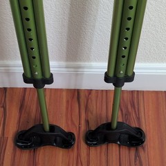 SportSwings Adjustable Height Lightweight Forearm Crutches Pair Green/Black