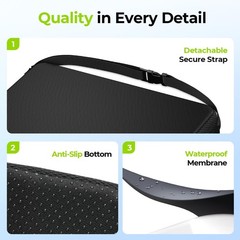 AUVON Gel Ventilation Seat Cushion | Memory Foam | Waterproof | Anti-Sore