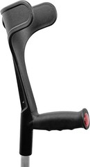 Mobility Forearm Crutches Adult Pair Adjustable Height Lightweight Black
