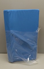 Foam Bed Wedge Pillow Blue Removable Cover for Sleeping and Positioning