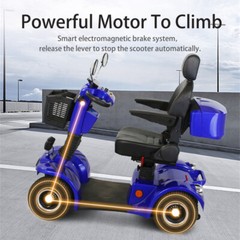 Four Wheels Mobility Scooter 500W 48V 20AH Battery Motor for Adult Senior