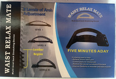 Waist Relax Mate Multi-Level Back Stretching Device Lower and Upper Pain Relief