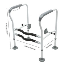 Toilet Frame Grab Bars Safety Rail Seat Handicap Assist For Senior Arm rest NEW