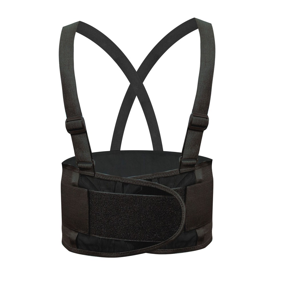 Lifting Support Weight Belt, Lower Back Brace Protects, Black (Pack of 1)