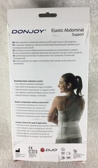 DonJoy DJO Abdominal Binder Elastic Support Size Small / Medium White 81-97070