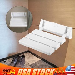 Shower Seat Folding Wall Mounted Bathroom Mobility Aid Chair Strong Fold Up Down