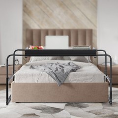 120-210cm (L) Overbed Table, 65-95cm(H) Bedside Desk, Mobility Table Cross Bed