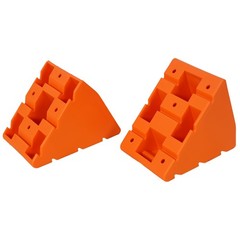 5T Caravan Leveling Ramps Set with 2 Wheel Chocks & Carry Bag