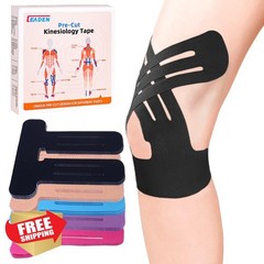 IEADEN Black Knee Kinesiology Tape 10 Pcs