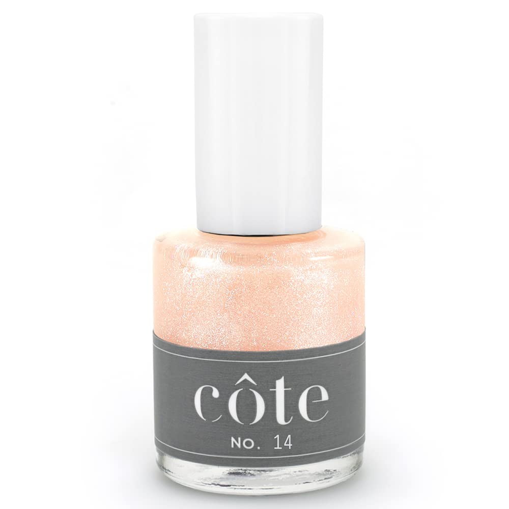 Cote Shop Cote Beautys Delusion Warm Peach Iridescent Natural Nail Polish