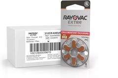 RAYOVAC Extra Advanced Hearing Aid Battery 312 – Pack of 60