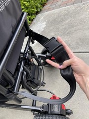 Pride Jazzy Carbon Folding Power Wheelchair Black Carbon Fiber Joystick Travel