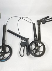 Aojin WB-2310 Folding Rollator Walker with Seat Purple Mobility Aid Open Box
