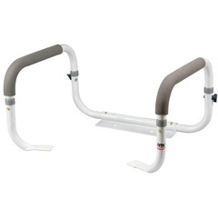 Carex Health Brands Toilet Support Rail in White-B368-00