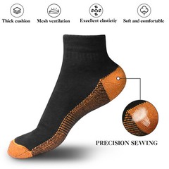 1-5PairInfused Plantar Fasciitis Socks Compression Foot Arch Support Pain Relief