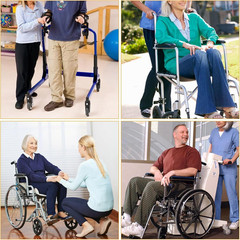 4 Pcs 6 Inch Walker Wheels Replacement, Solid Wheelchair Front Wheels, Anti-Slip