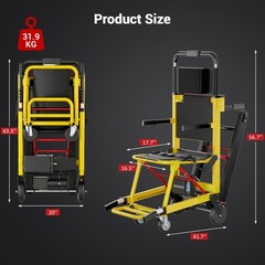 360lb max Motorized Stair Climbing Wheelchair 120W Elevator Stairlifts Mobility