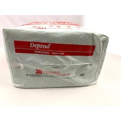 Vintage Depend Underpads Chair Size Adult 36 Pack 1990 SEALED New