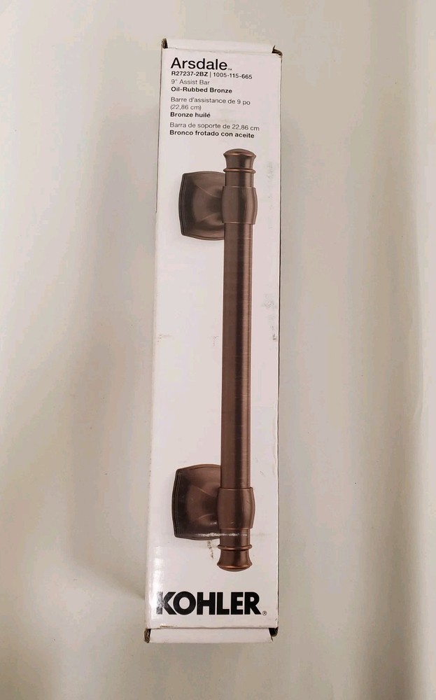 *Factory-Sealed* KOHLER Arsdale 9 in. Grab Bar in Oil-Rubbed Bronze K-R27237-2BZ