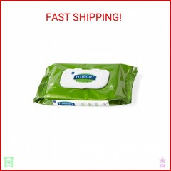 Medline FitRight Aloe Personal Cleansing Cloth Wipes, Scented, Pack of 48, 8 x 1