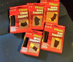 RAPID CARE Elastic Support Bandages/Wraps Black, One Size Fits All