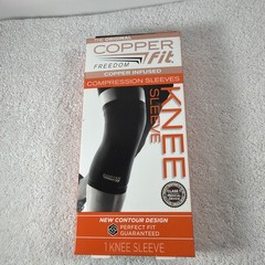 Copper Fit Freedom Compression Knee Sleeve UNISEX MEDIUM BRAND NEW Size L
