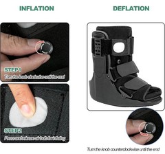 Air Walking Boot, Fracture Boot Short Walker Protection Fits Left or Right Sz M