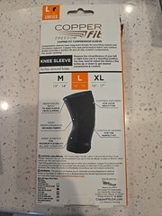 Copper Fit CF2KNLG6 Knee Compression Sleeve – Black