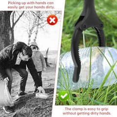 Short Grabber Reacher Tool, 4pcs 30cm/12inch Small Grabber Reacher Black Red