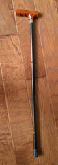 Vintage Wood Handle Folding Cane with carrying case