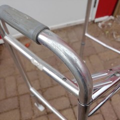 Lightweight Aluminum Walker Plastic Skids Folding and Ajustable Height