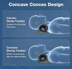 Neck Cloud Cervical Neck Stretcher Pillow Traction Device Pain Relief Massage