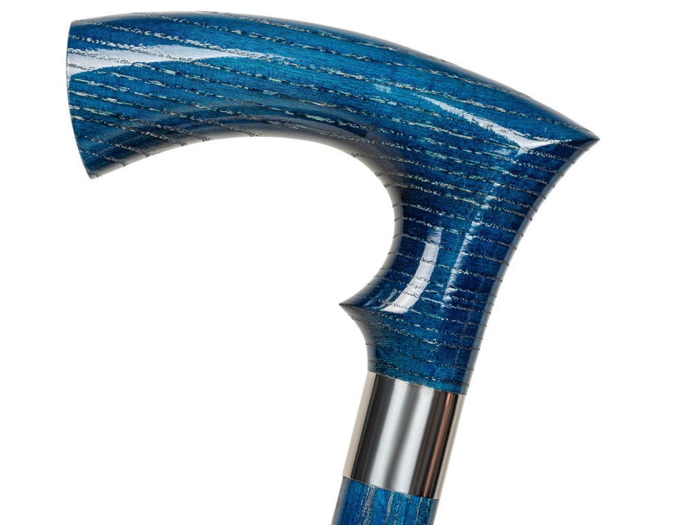 Dr. Watson – Handcrafted Wooden Walking Stick, Walking Cane with Duke Handle