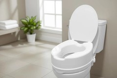 PEPE Mobility Toilet Riser 6″ Elevated Toilet Seat w/ Lid P30005 for Elderly