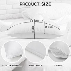 Pcs Queen Size Pillows for Sleeping Standard Size Inserts 30 x 20 Inches 20